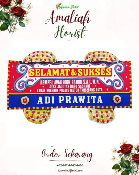 Papan Bunga Ucapan Selamat Pesing